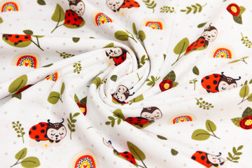 Jersey mit Marienkäfer, weiß, Artikel-Nr. FVJ-3681, Fräulein von Julie, 0,5 m